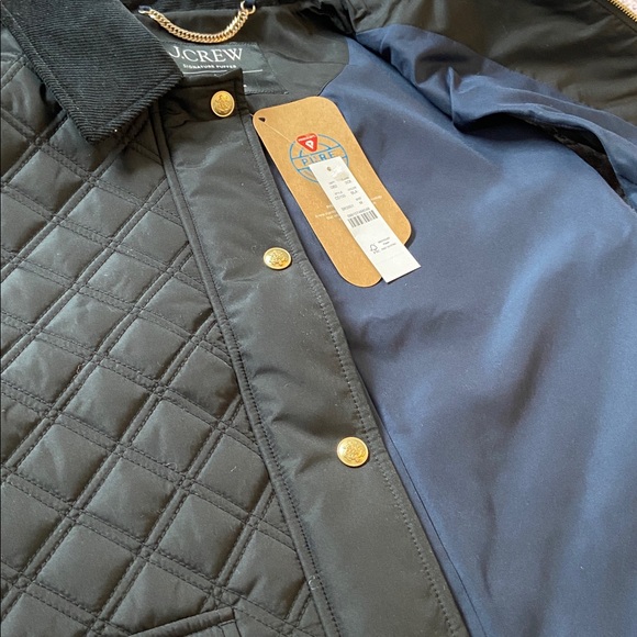 J. Crew Quilted Barn Vest, Black, NWT - Picture 3 of 13